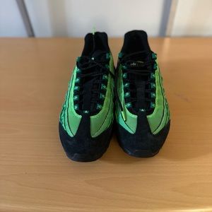Green and black air max 95